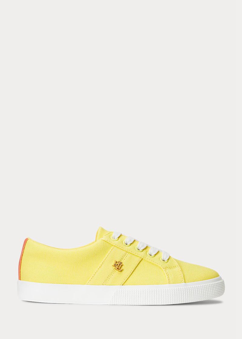 Zapatillas Lauren Mujer Janson Ii Canvas Chile Amarillo FIHRP-0468